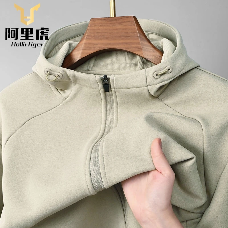 2025新款秋冬新款连帽户外活动休闲百搭男女同款卫衣加绒上衣外套