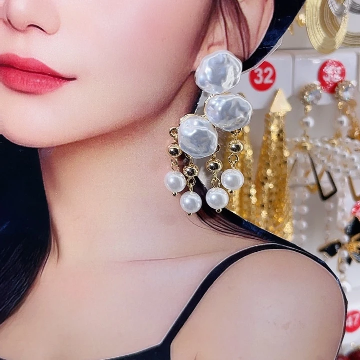 仿珍珠铁合金合金饰品耳饰18