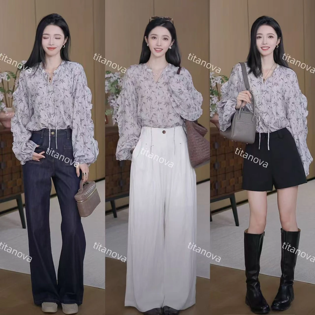 【苧不凡】幂式穿搭2.0｜花边紫竹量感衬衫N5CS0714