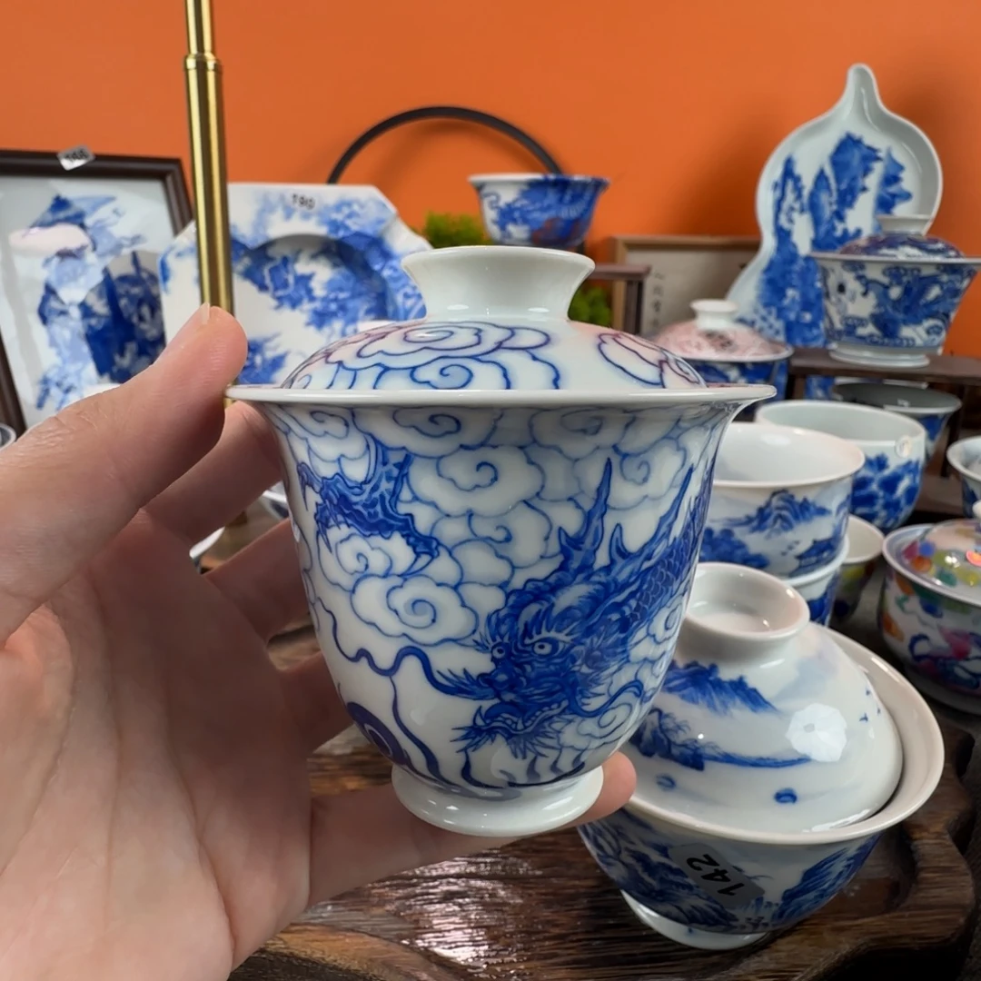 瓷片景德镇手绘青花瓷器431