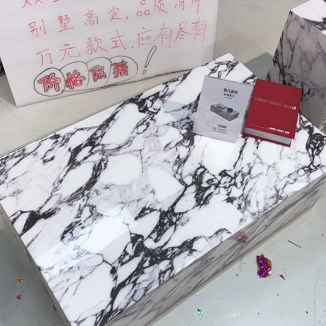 大理石落地单茶几 颜色联系客服 运费自理