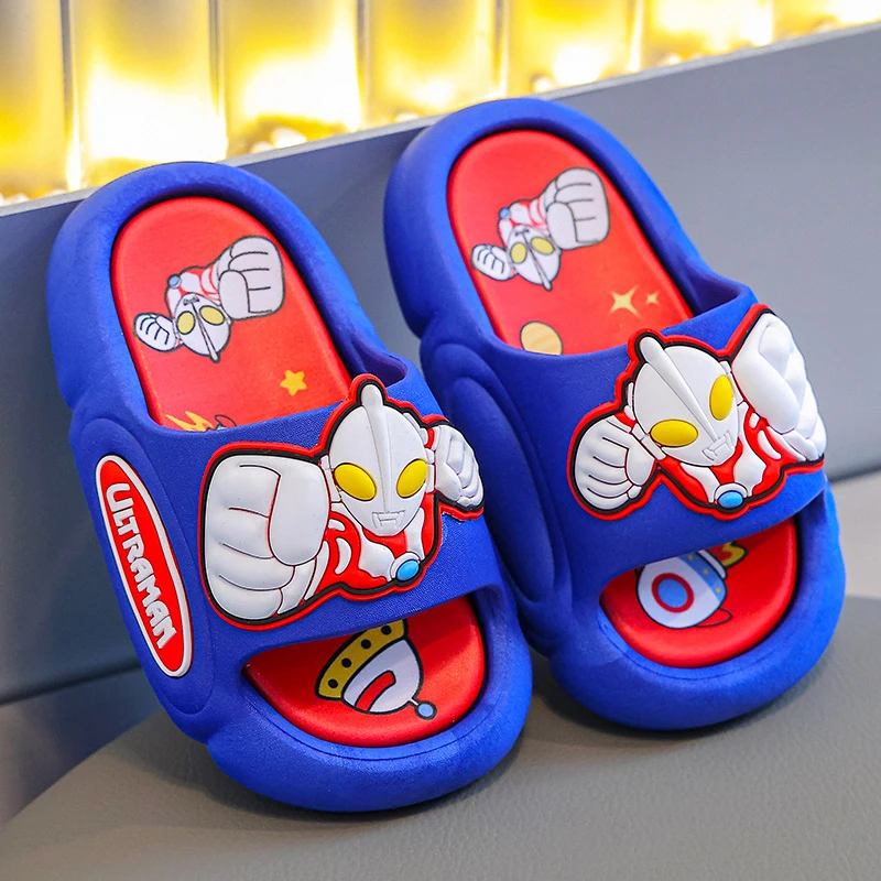 奥特曼儿童拖鞋夏季男童小孩洗澡浴室内防滑3-12岁网红凉拖鞋2025