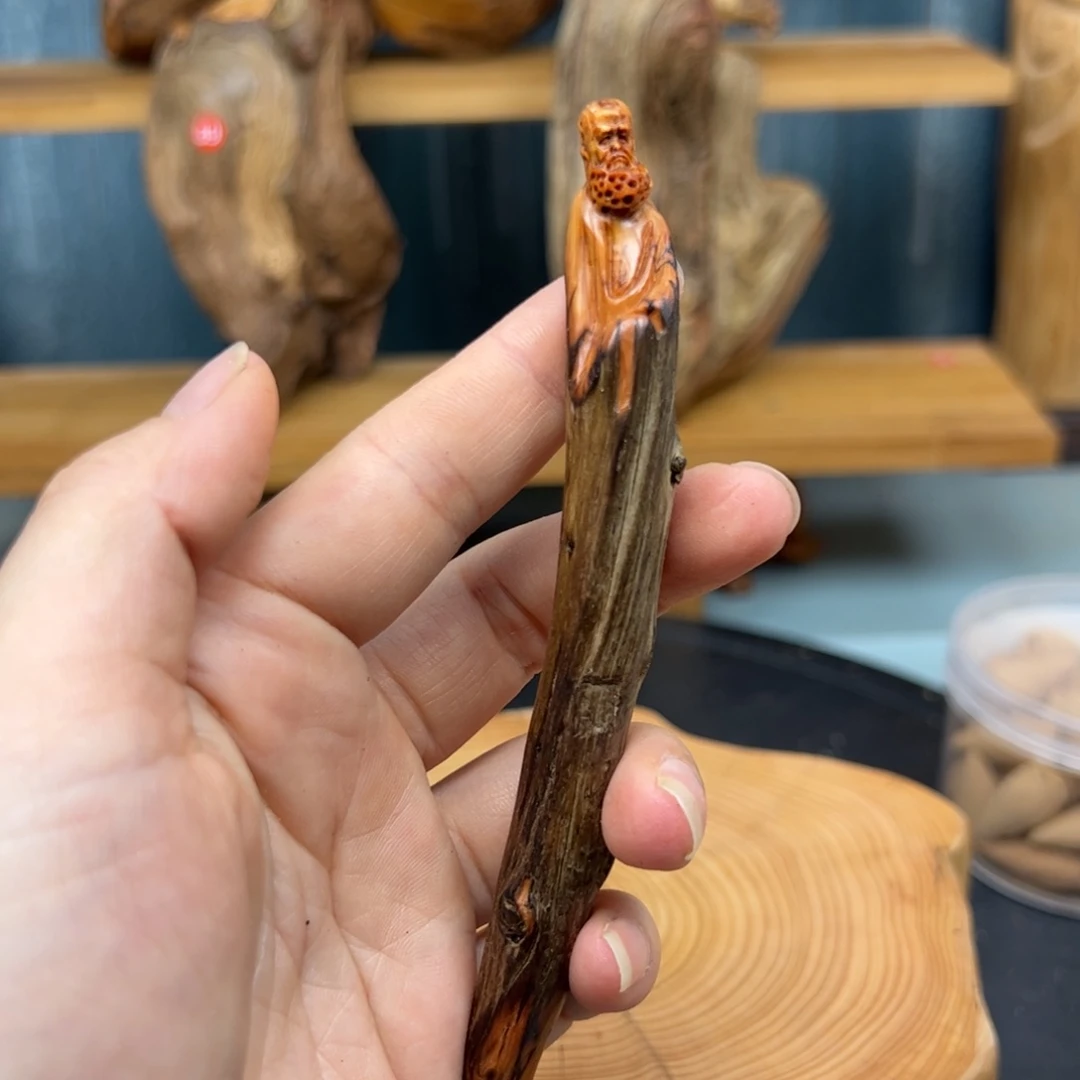 木文*崖柏木摆件手把件