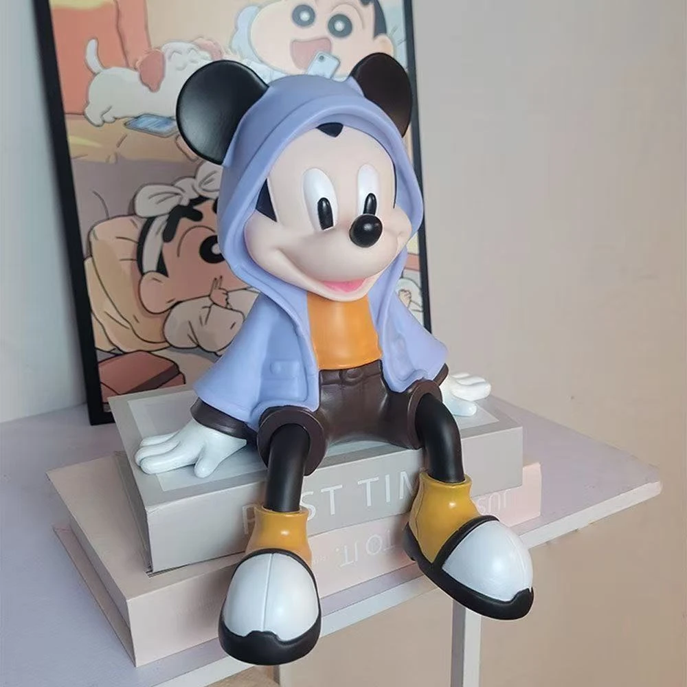 新款创意桌面摆件30cm高坐姿米奇办公室房间玄关酒柜潮玩摆件