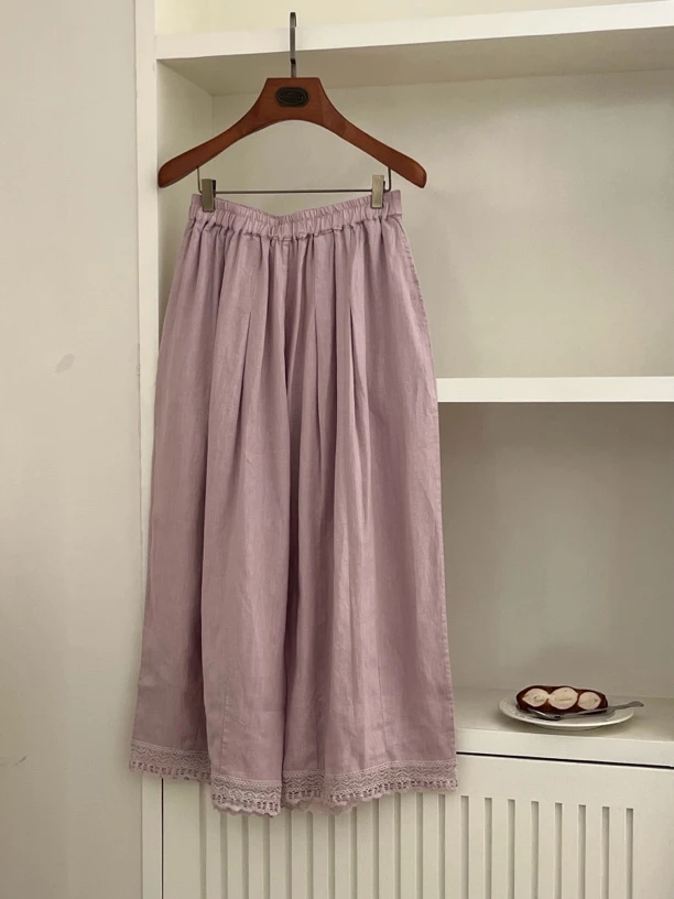 「大昕·桃若小瘾」2025夏季新款休闲裤