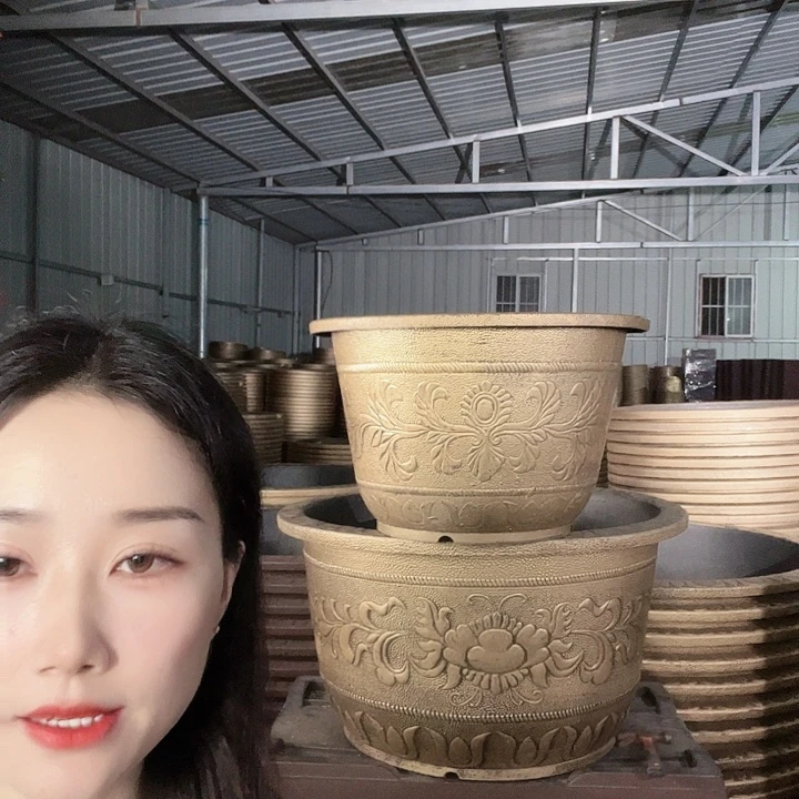 圆形60花盆一个有孔