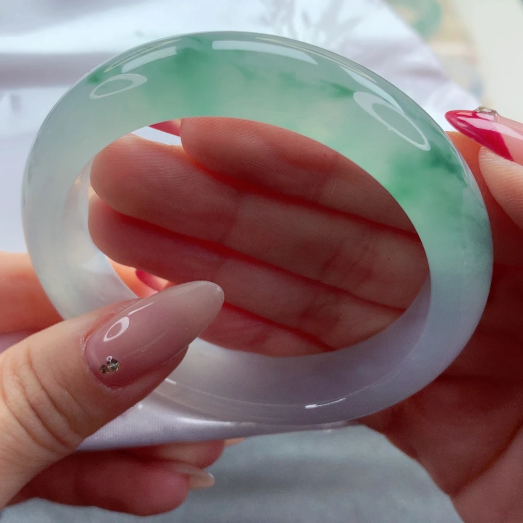 未镶嵌手镯翡翠9905腾云驾雾 泛光感 高表现