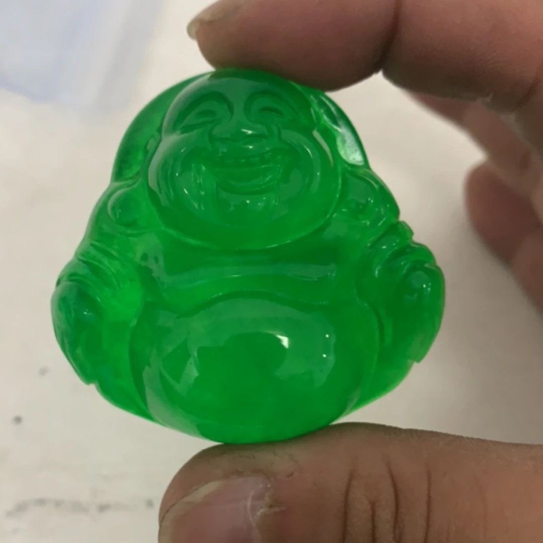 340  绿佛公吊坠