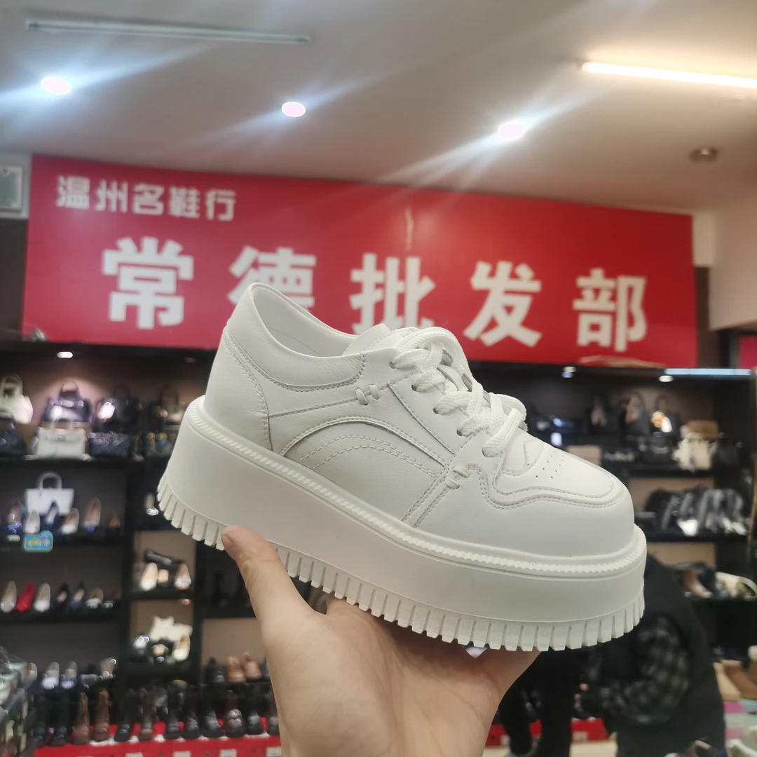 [温州名鞋行]厚底小白鞋58266