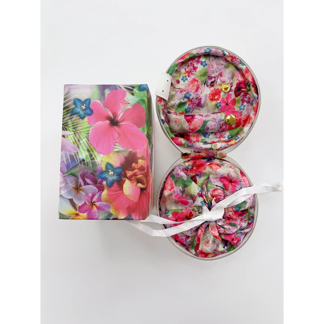 戴家白色圆饼首饰包！收纳包！带礼盒！003