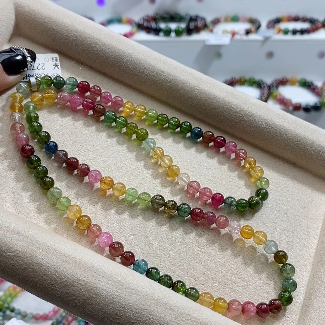 碧玺手链未镶嵌多样性发一条