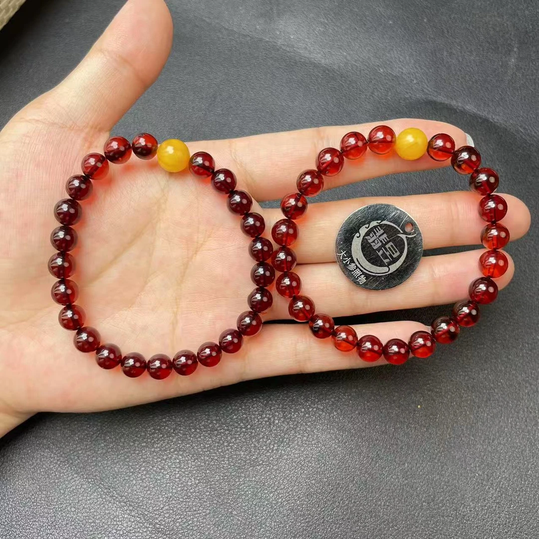 翡昱-SH29-36294-琥珀手串/约7+/约24颗/多样性发其一-C