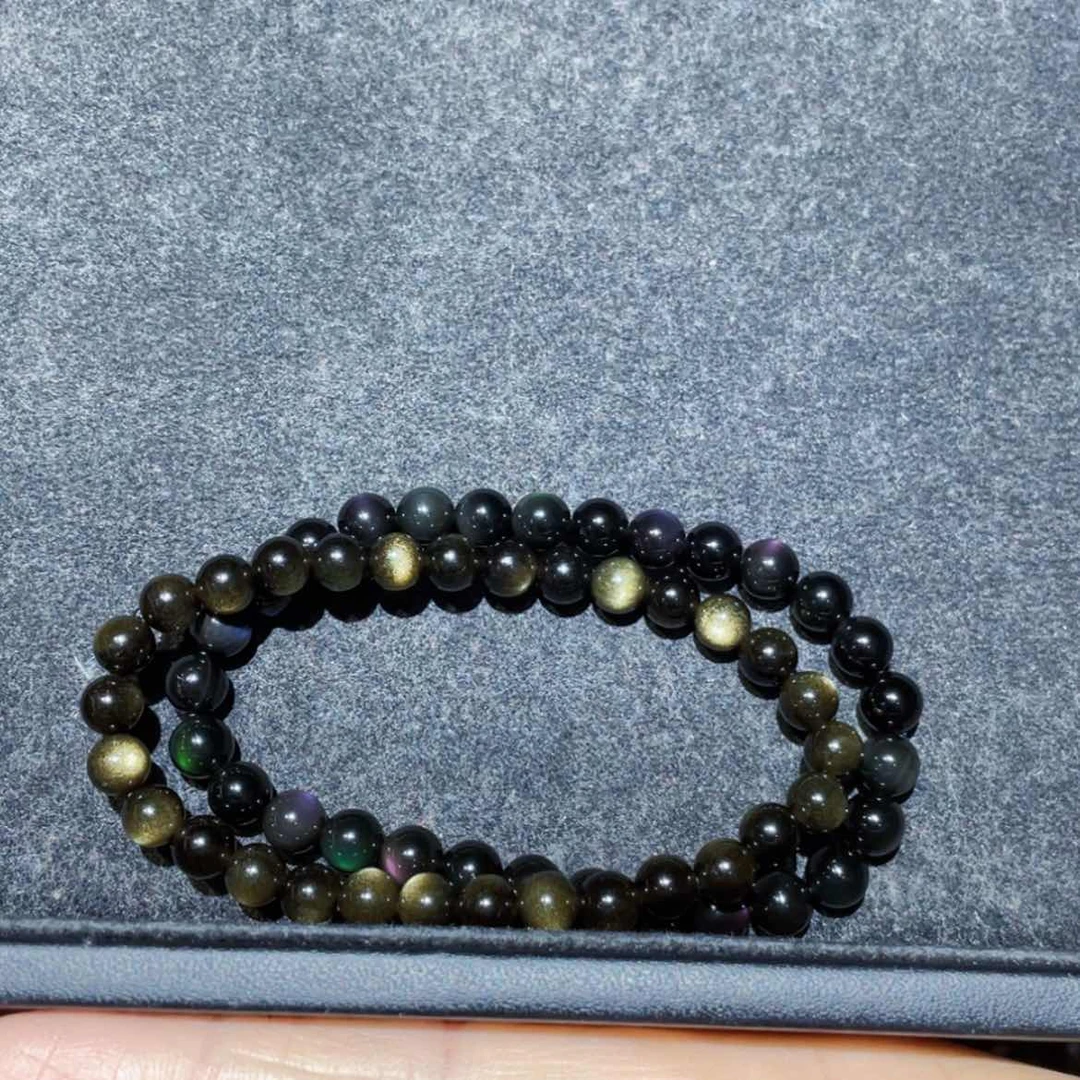 【闪购商品】黑曜岩手链未镶嵌?****?