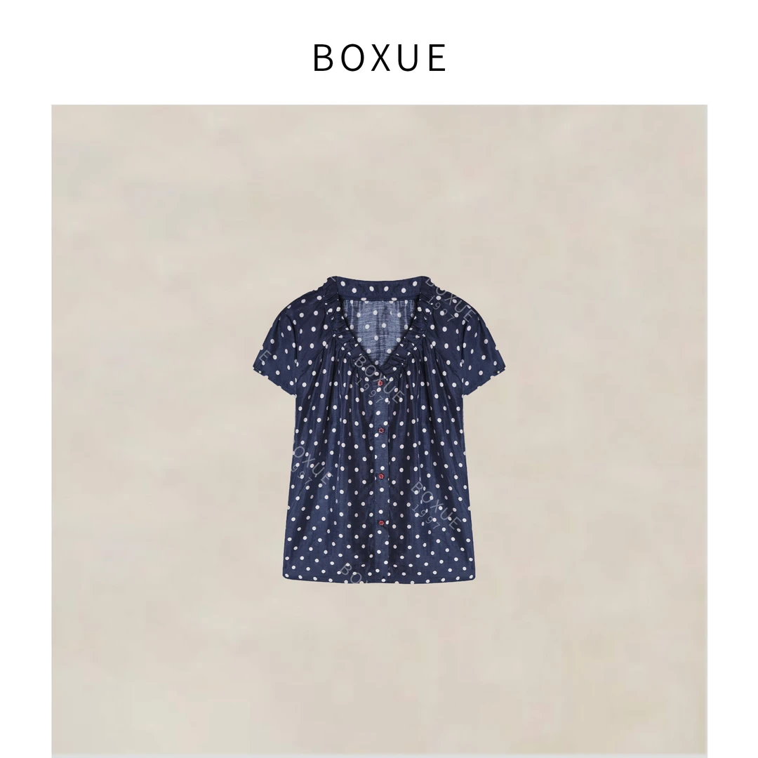 BOXUE “星空波点” 2025春季新款高级感波点轻奢外套#250418W1975