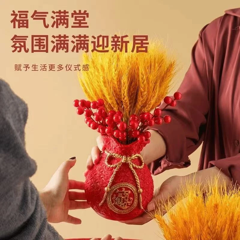 喜庆天然风干黄金麦穗干花花束装饰客厅摆件大麦乔迁开业新居礼品