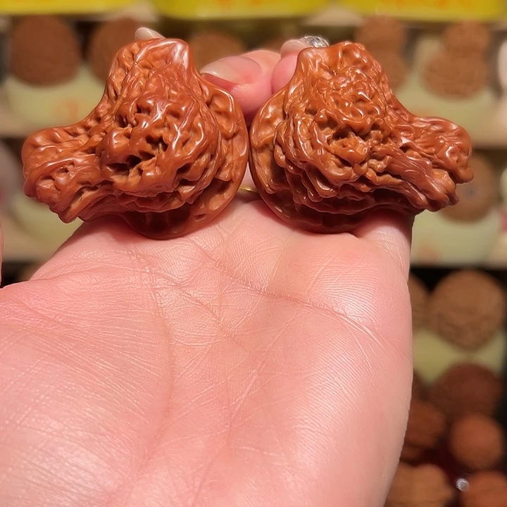 桃核把件猫*精品核桃