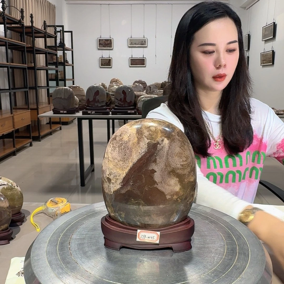 长江画面石中摆件