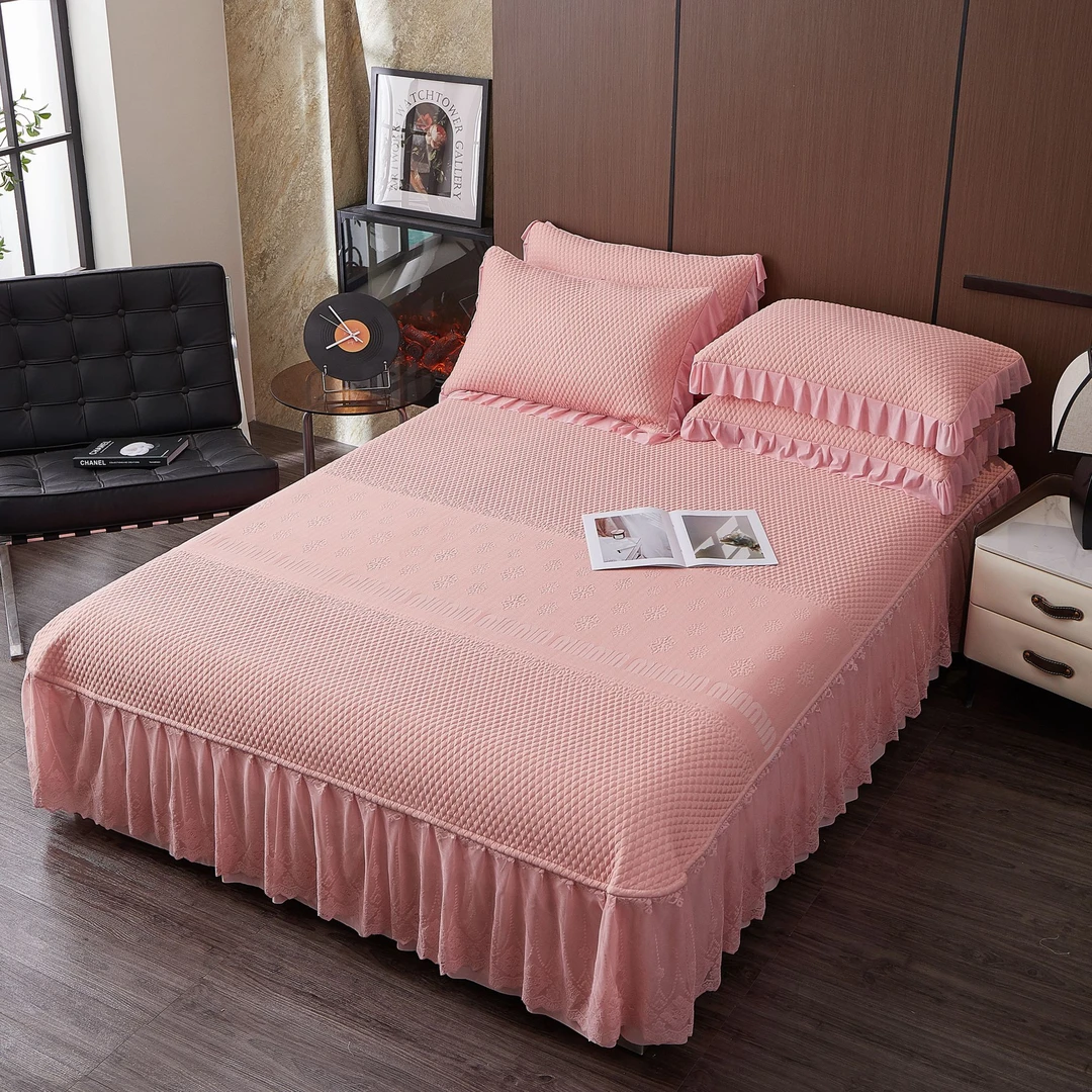 爱心喵喵凉席-转用品主播讲解下单-床单2.7-2.7-凉席三件套