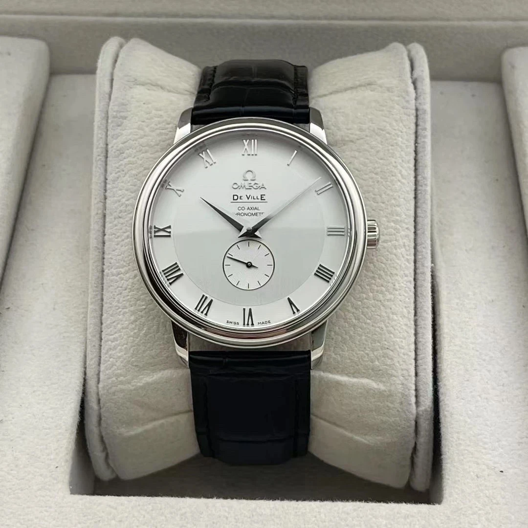 99新 Longines/浪琴 欧米茄碟飞小三针男士自动机械