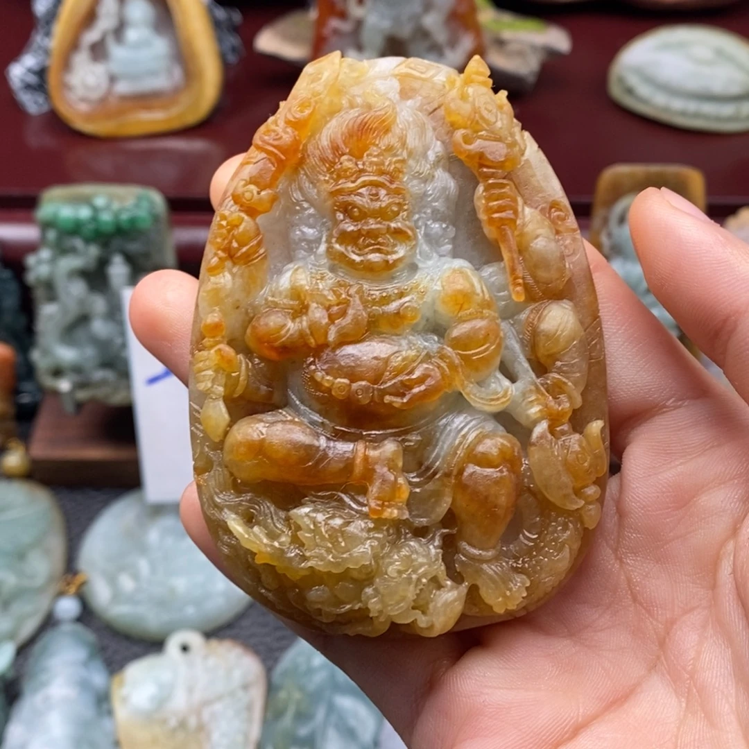 付***国定制翡翠未镶嵌天然缅料a货翡翠