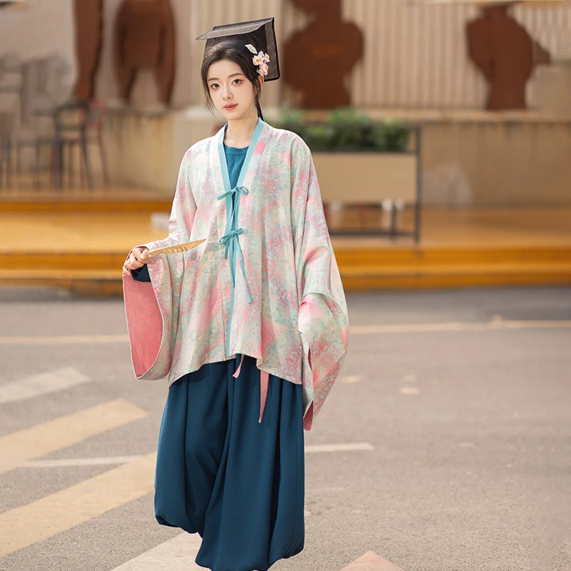 池夏【万物有灵:小柳仙儿】蛇年晋制蛇鳞褶衣灯笼裤原创改良汉服