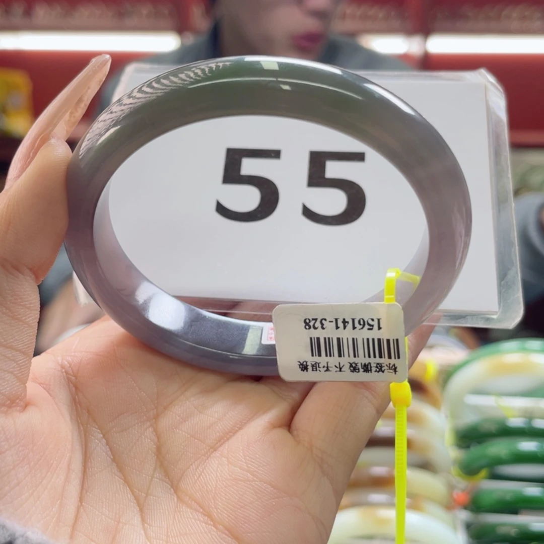 未镶嵌手镯和田玉和田玉贵妃紫带翠