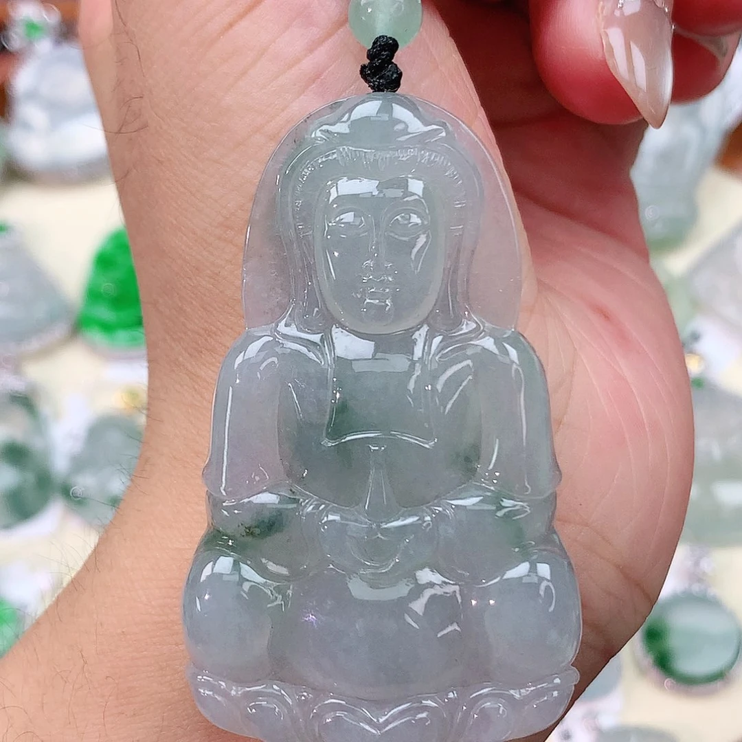 颈饰未镶嵌翡翠观音