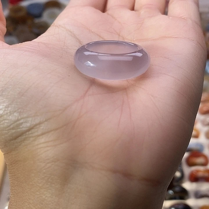 玛瑙/玉髓未镶嵌戒指A 98不退换港17内径18