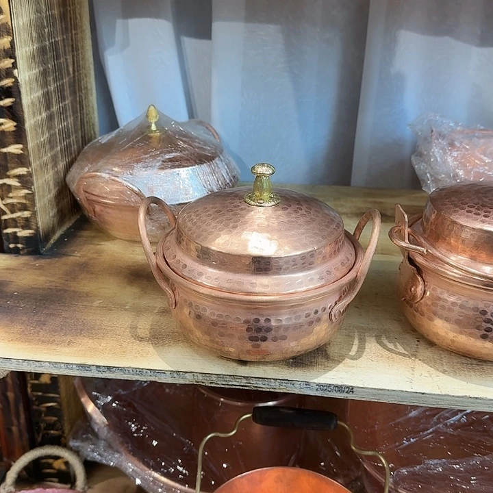 喝***黄紫铜手工制作摆件一个