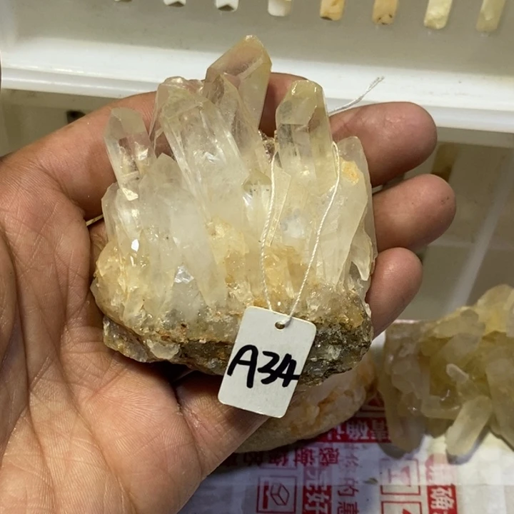 水晶水晶原石摆件未镶嵌小*