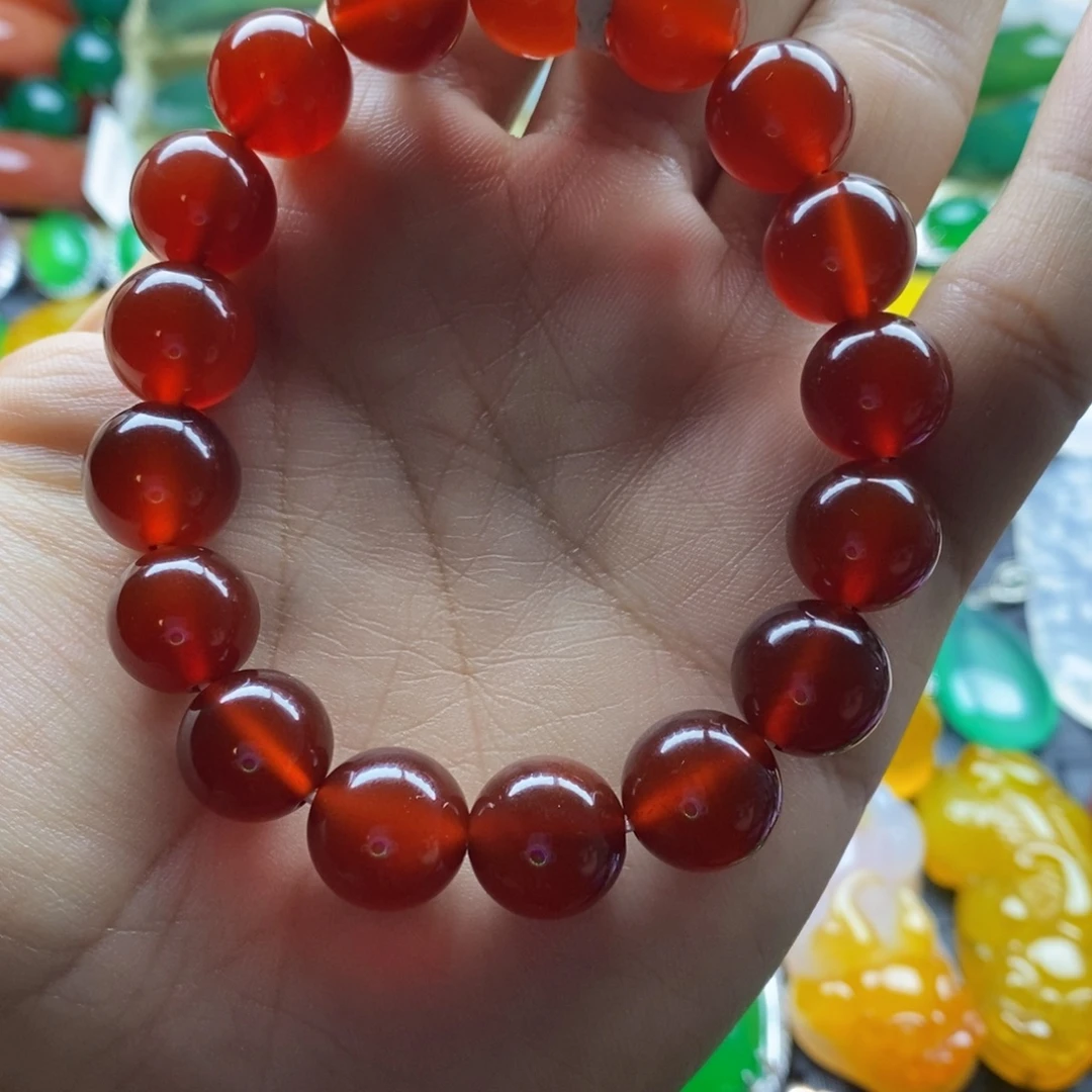 阿***耀玛瑙/玉髓未镶嵌手串