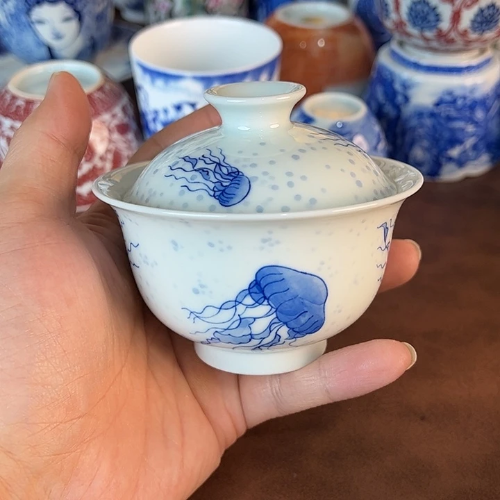 瓷片景德镇全手工手绘陶瓷