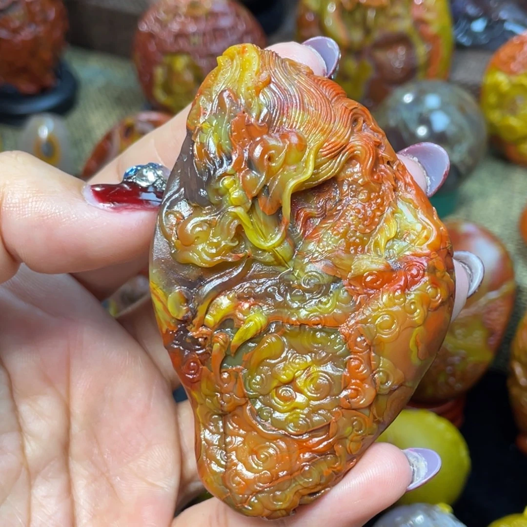 玛瑙/玉髓未镶嵌珠宝奇石北票大龙牌