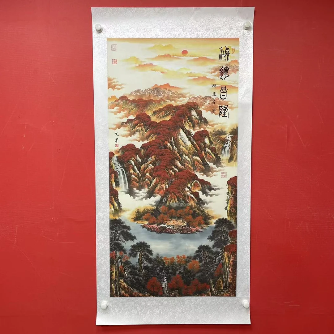 《鸿运昌隆》郭文军作品锦绫