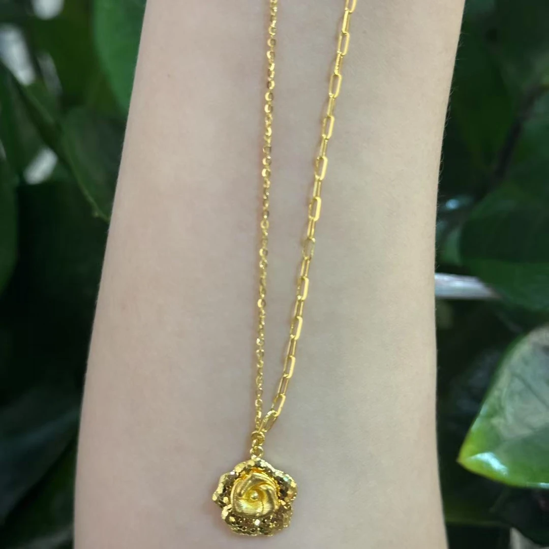 【大魔王专享】足金999 山茶花 GP 4.54 纳金添喜