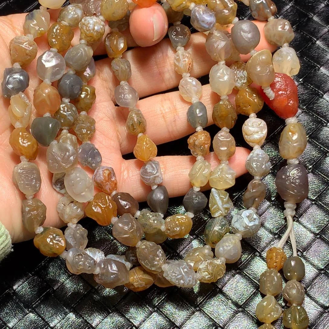 未镶嵌玛瑙/玉髓珠宝半成品