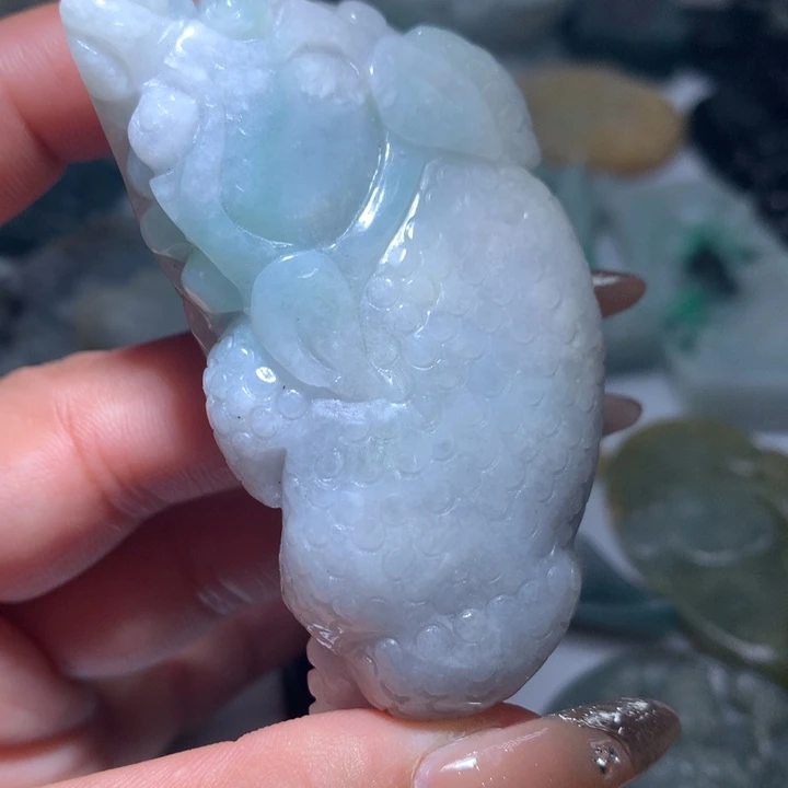 翡翠未镶嵌颈饰保真天然A货翡翠