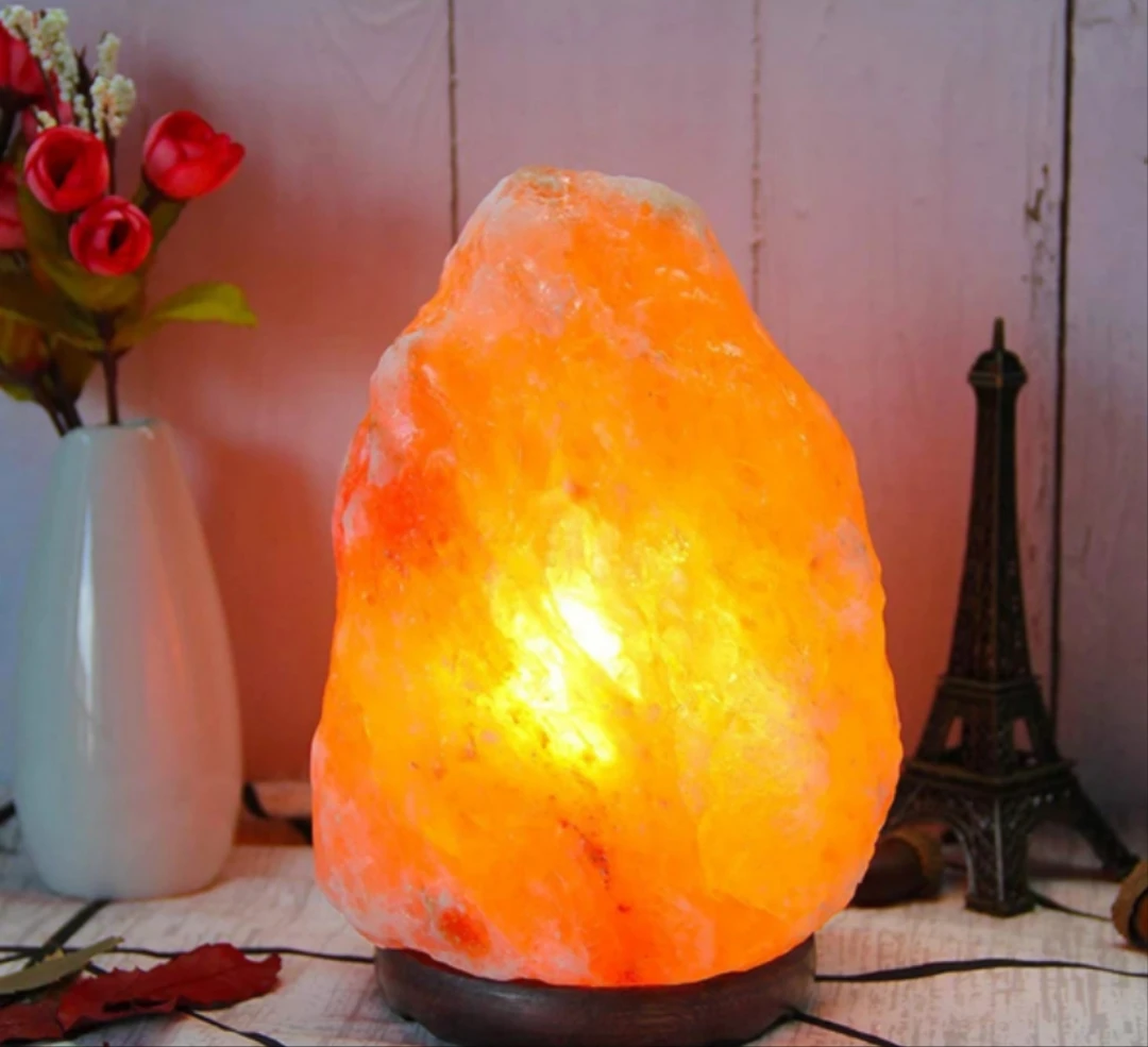 精选玫瑰粉喜马拉雅盐灯家居氛围装饰灯