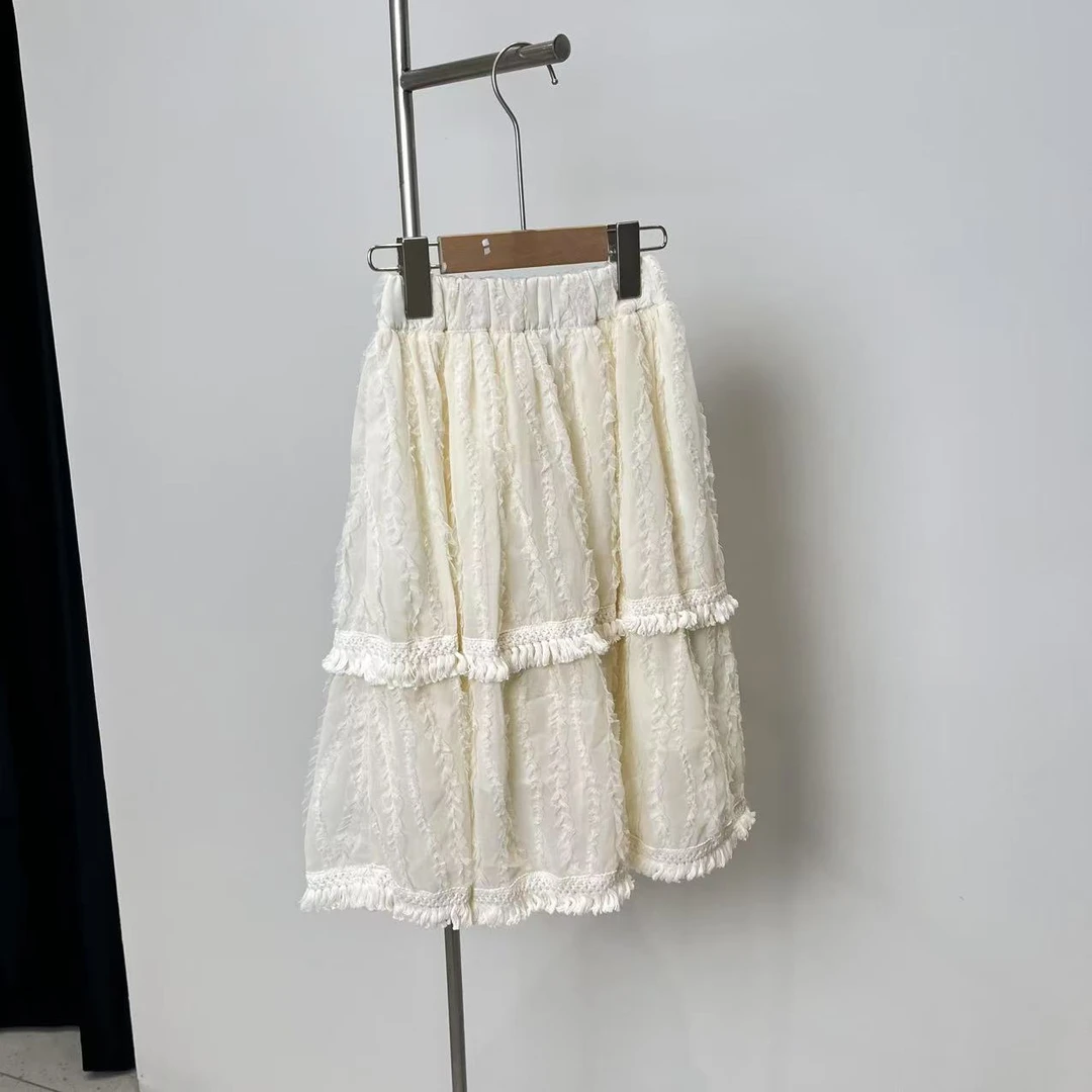 夏款女童米色半裙 6222 禾系