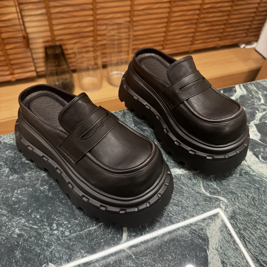 小小苏【ECX55029】波士顿勃肯一脚蹬包头半拖鞋女25新款松糕厚底i