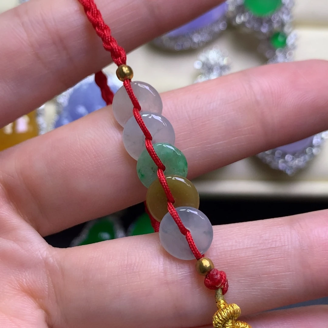 封***症颈饰未镶嵌翡翠天然缅甸翡翠