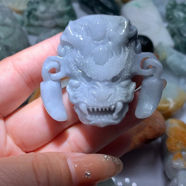 翡翠未镶嵌颈饰保真天然A货翡翠