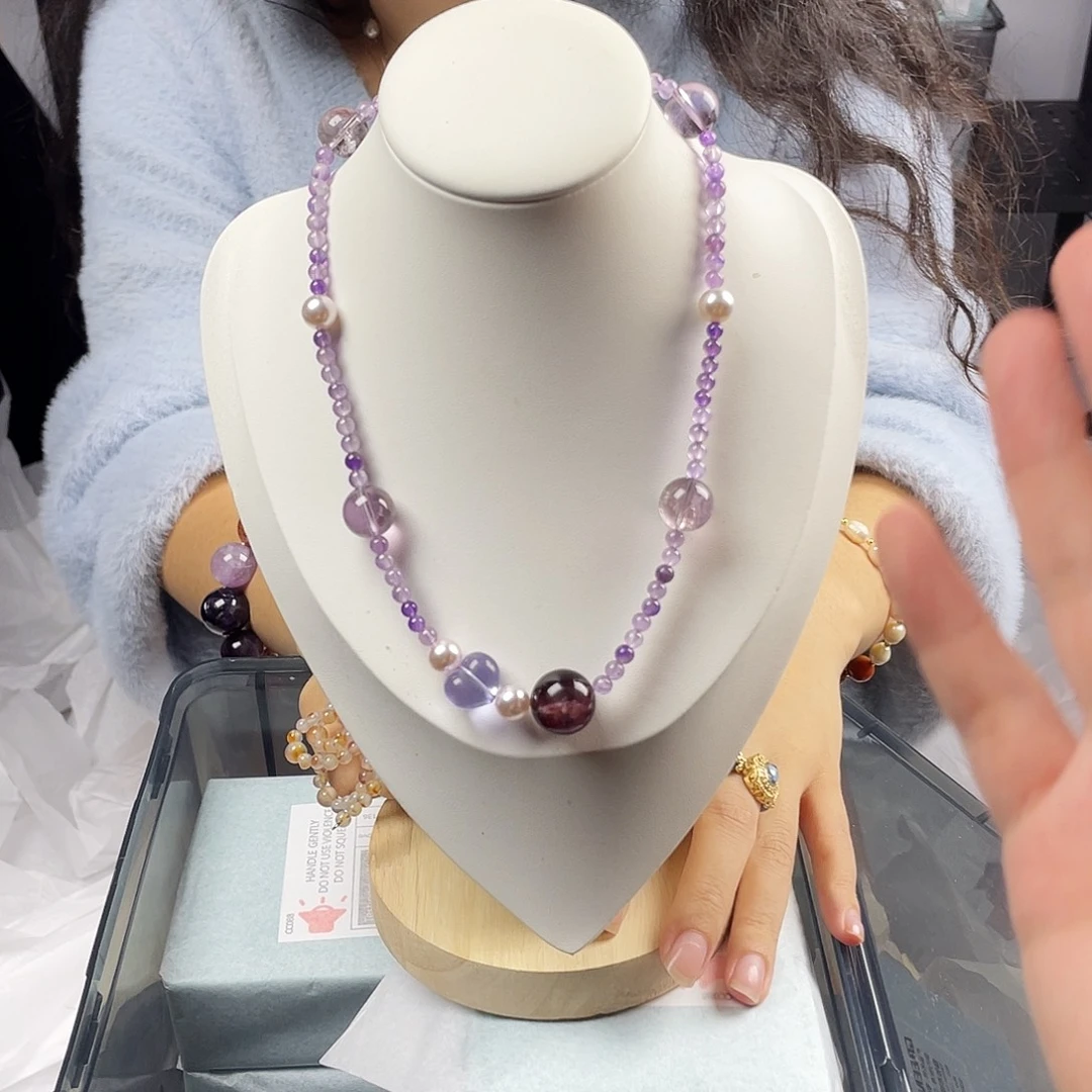 银S925镀金镶嵌水晶手串