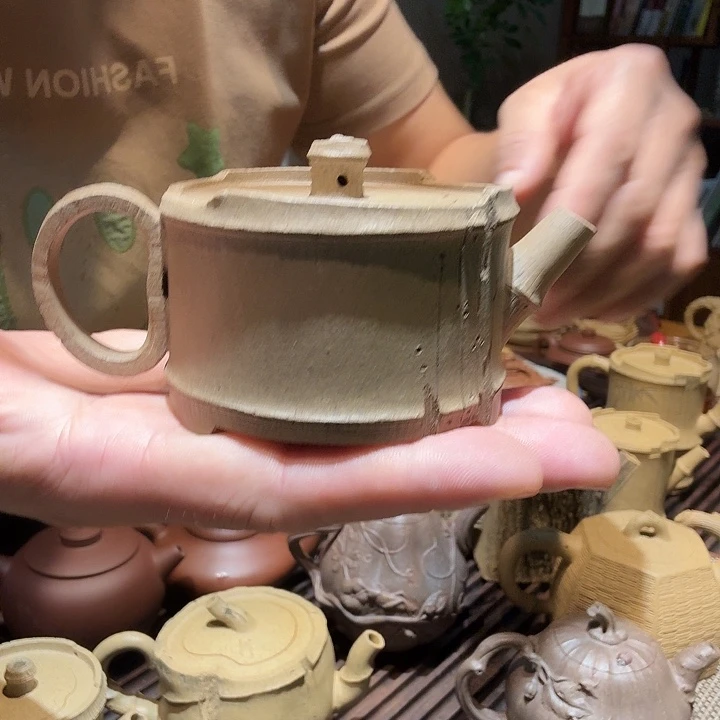 茶壶紫砂竹节紫砂壶