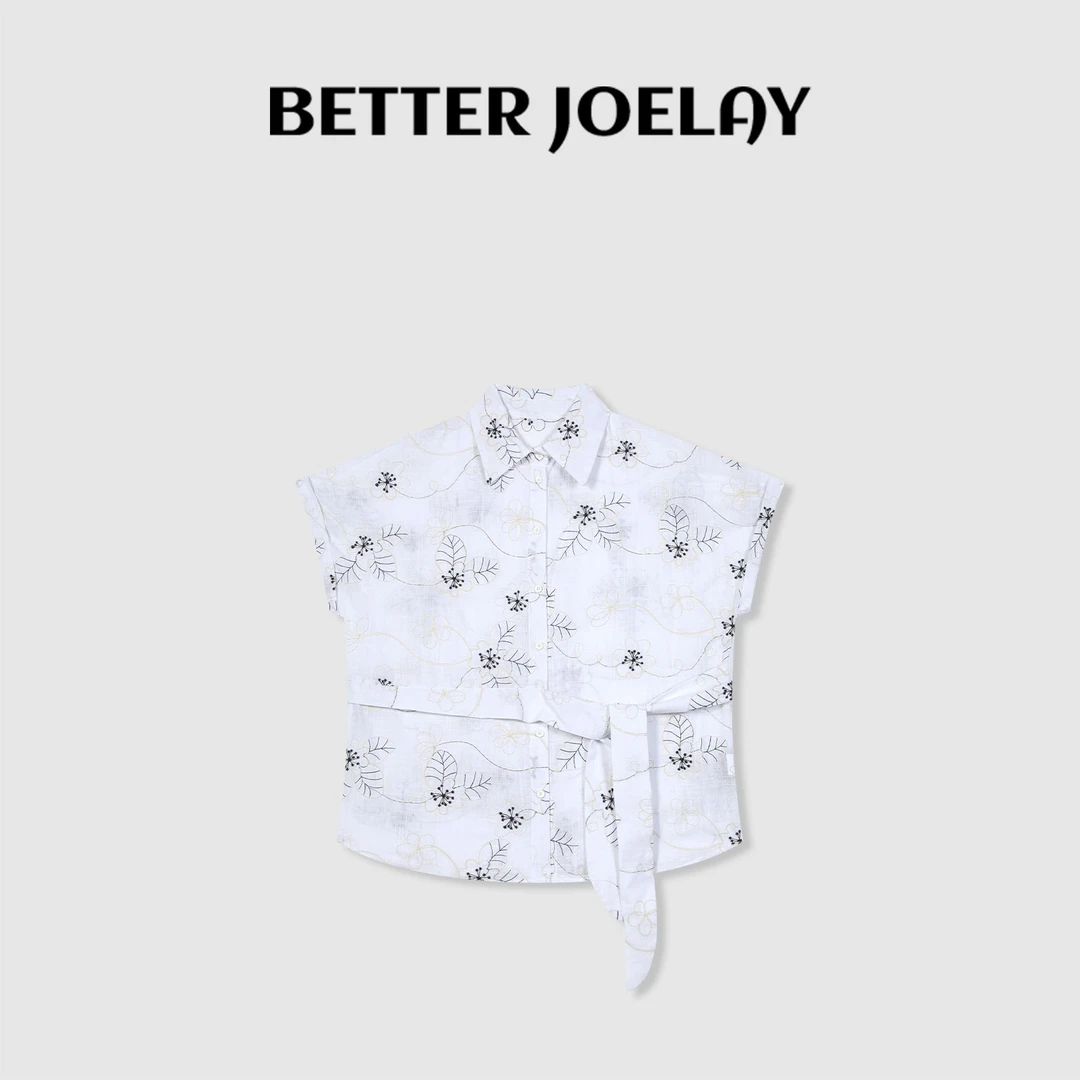 BETTER JOELAY -【青岚花影】百搭衬衫宽松时尚潮流休闲风Z4731