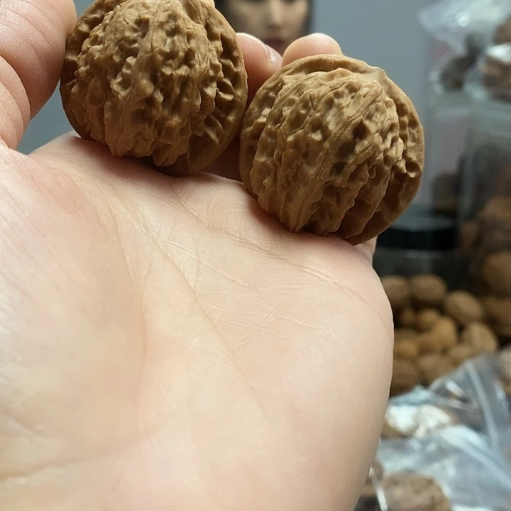 文玩核桃把件37蜡皮黄杆