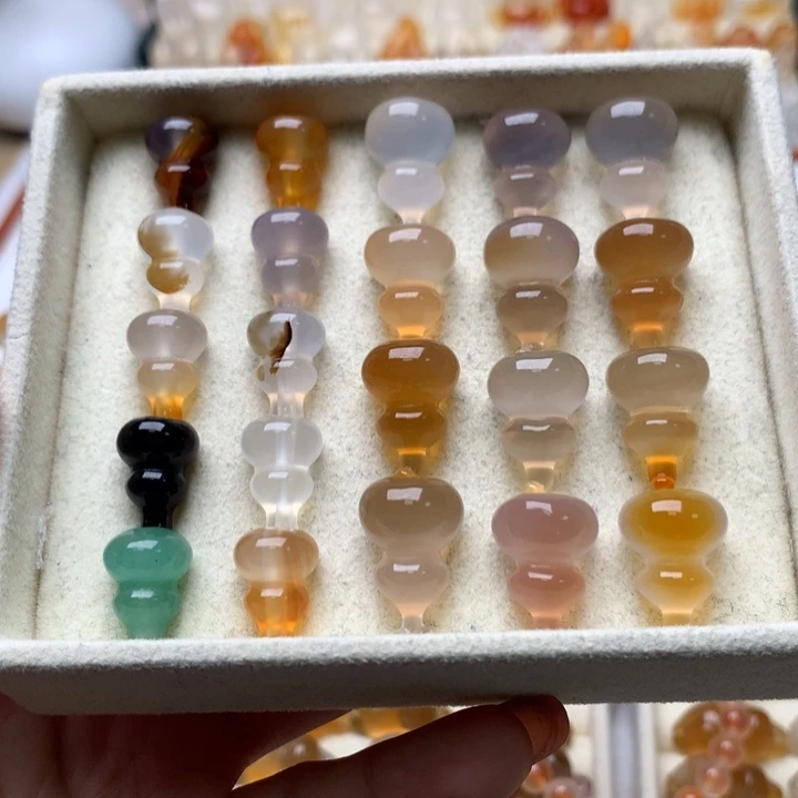 玛瑙/玉髓未镶嵌玛瑙葫芦