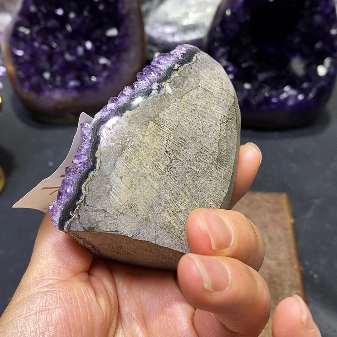 紫晶珠宝半成品未镶嵌