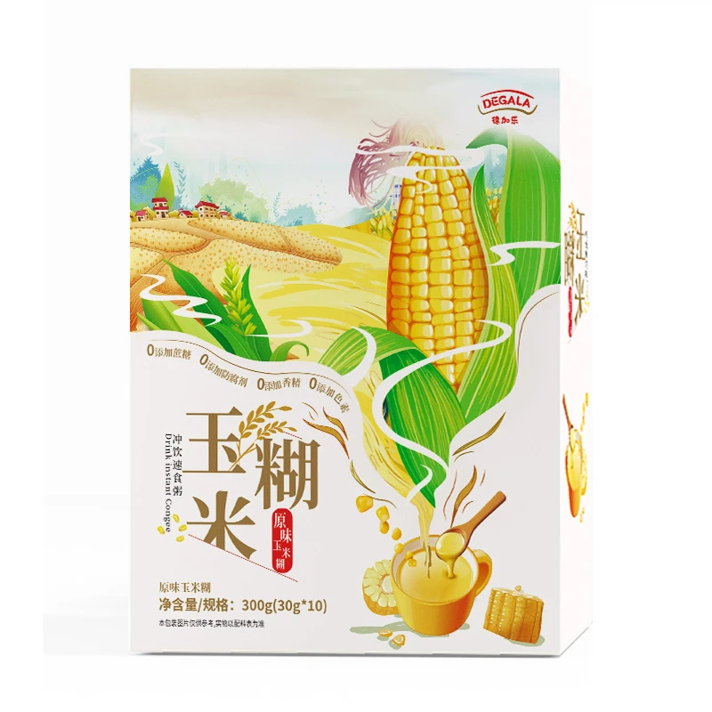 degala/德加乐原味山药玉米糊即食早餐营养粗粮粥代餐方便冲饮