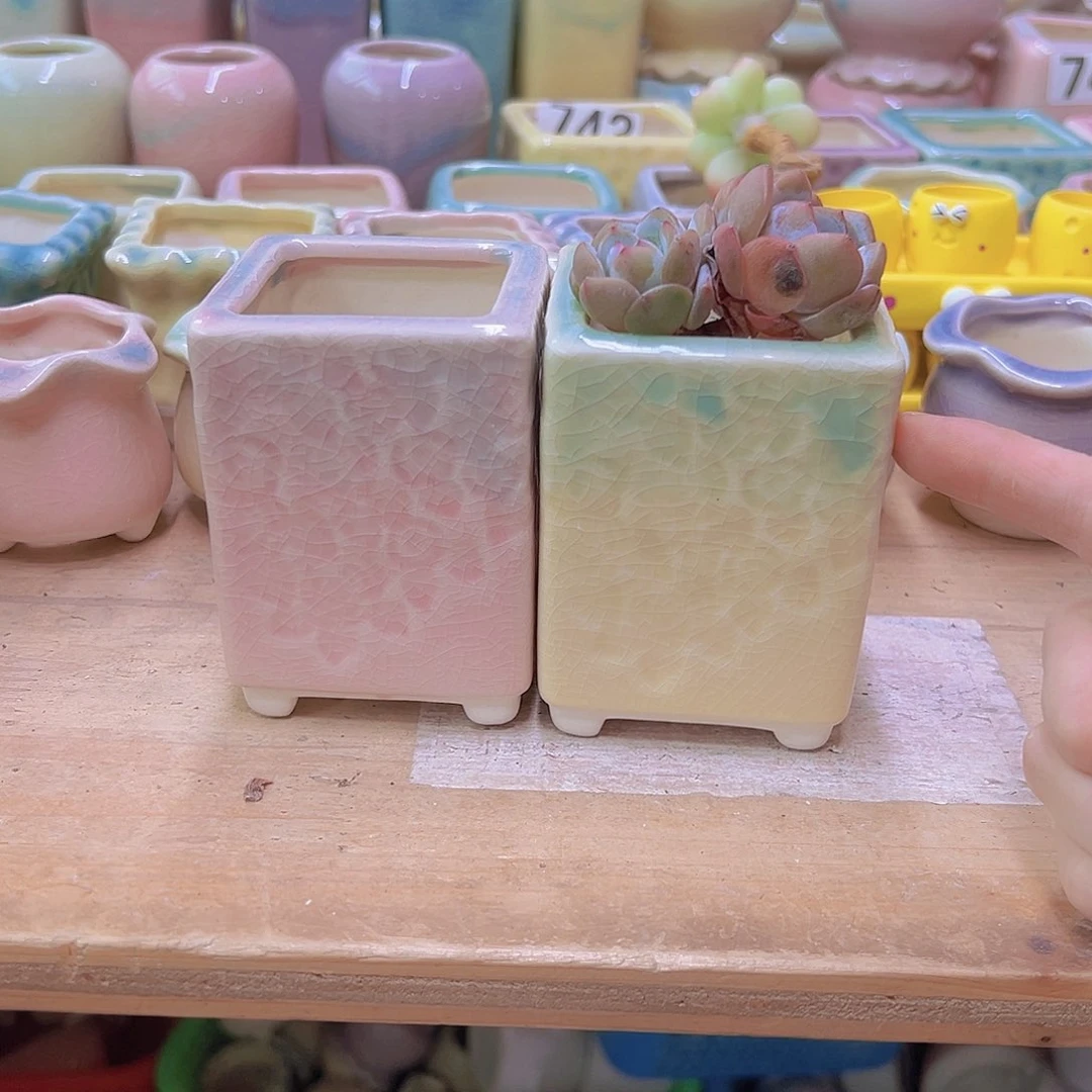 陶瓷花盆当场满12包邮